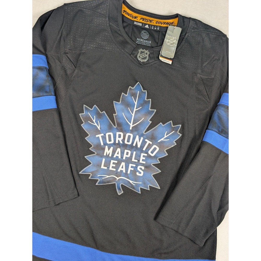 Toronto Maple Leafs X Drew House Adidas Hockey Jersey sz52 Black Reversible NWT.
